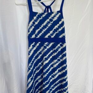 Navy and White Striped Dress